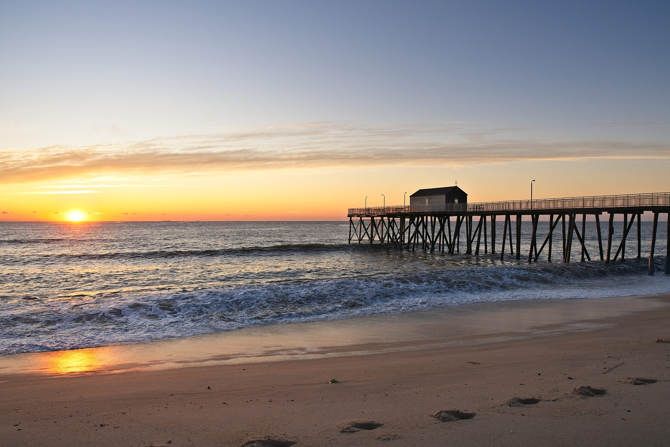 Travel Healthcare Jobs in New Jersey Sunrise Photo at New Jersey Shore