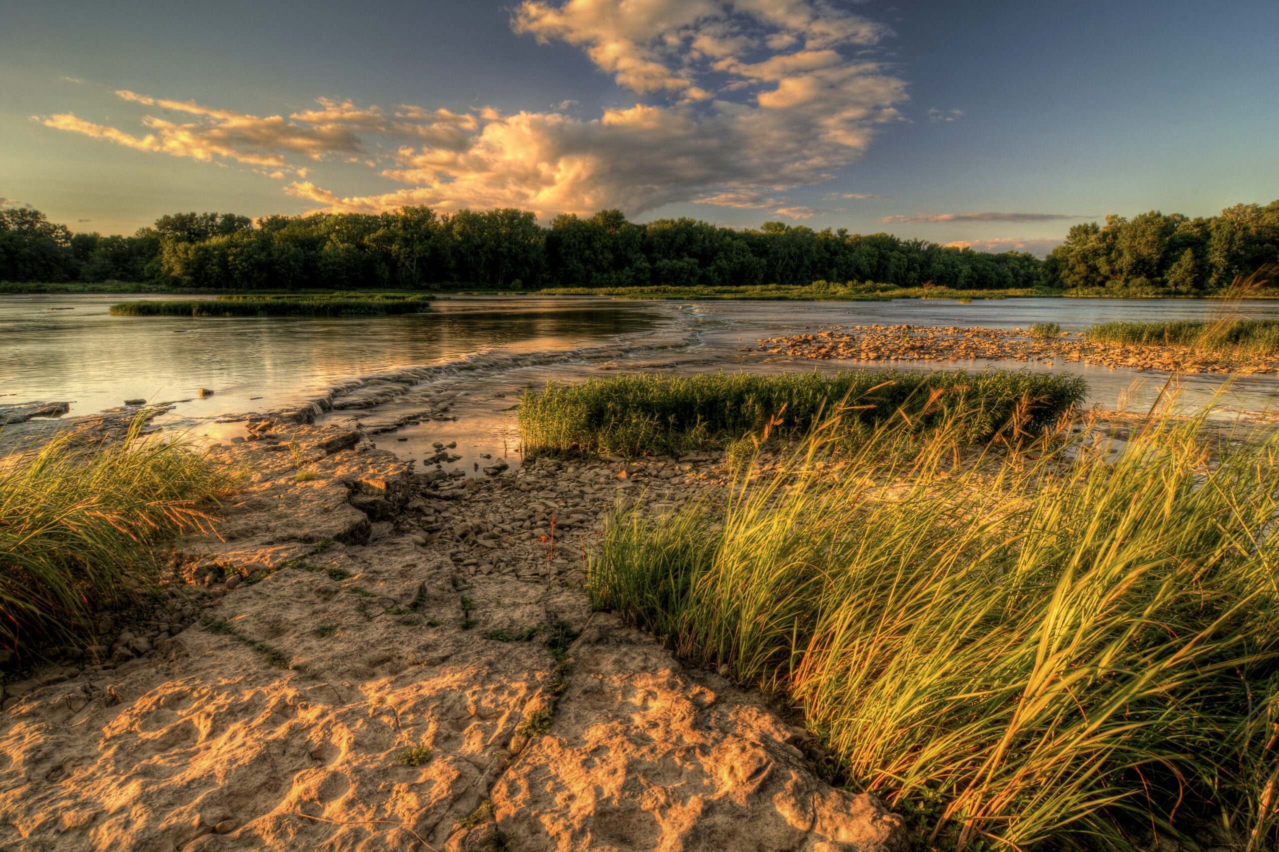 Travel Healthcare Jobs in Ohio A beautiful warm summer sunset at Weir's Rapids on the Maumee river in northwest Ohio