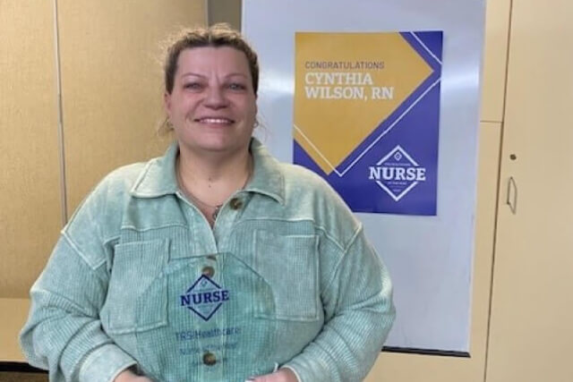 Cynthia Wilson, TRS Healthcare Nurse of the Year 2023 Cynthia Wilson, winner of the TRS Healthcare Nurse of the Year 2023 Award